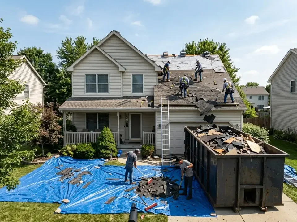 roof-replacement-debris-remova-004 — frequently asked questions, Cheapest Dumpster Rentals in Noblesville, IN